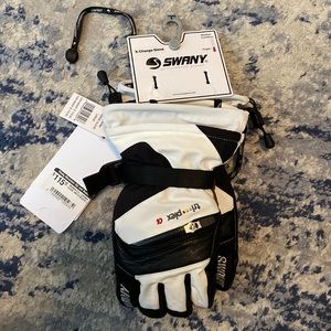 Womens Swamy X-Change Gloves Black/White Sz Large